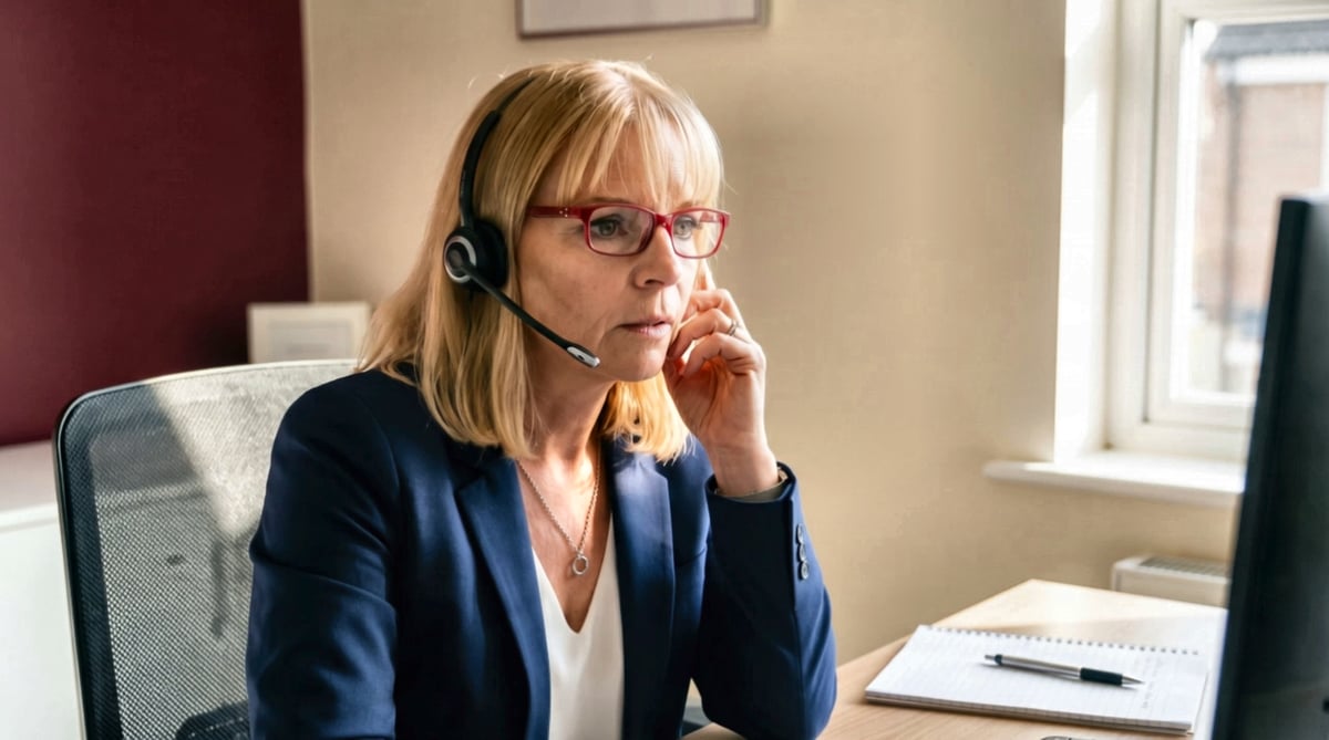 A Clinical Care Team member on a call