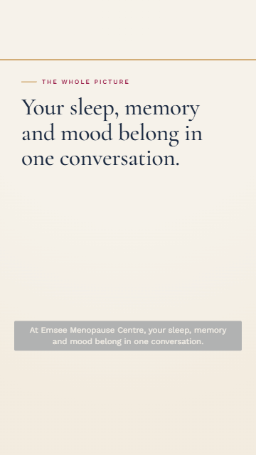 Your sleep, memory and mood belong in one conversation